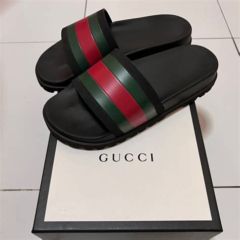 gucci pursuit slides with bow|bloomingdale's Gucci slides.